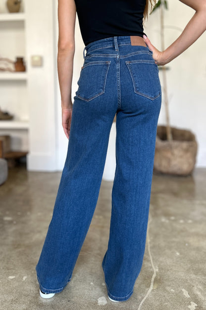 Judy Blue Full Size High Rise Straight Jeans Bottoms Bottoms Clothing Judy Blue Pants Ship from USA Women Trendsi https://www.cyberehub.com