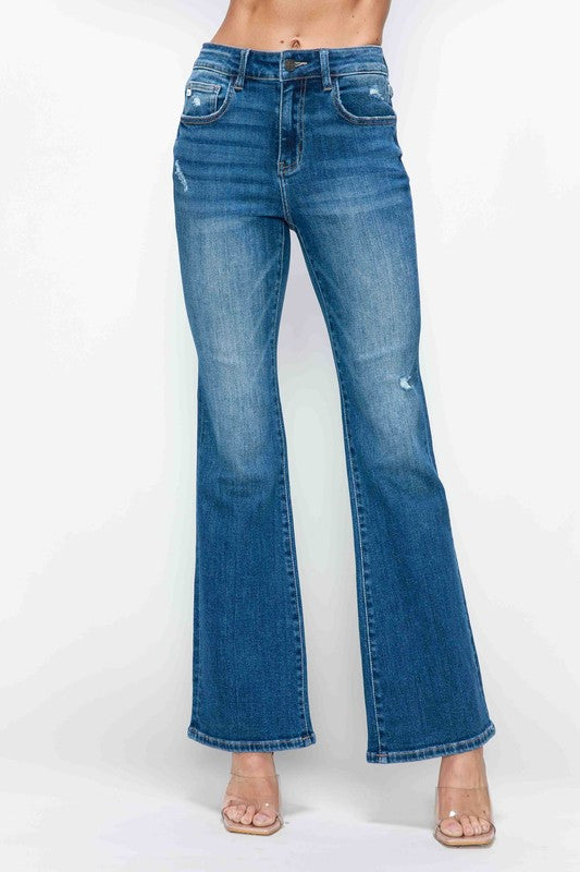 bytos Full Size High Rise Bootcut Jeans with Pockets Medium Apparel Apparel bytos Ship from USA TikTok Trendsi Trendsi https://www.cyberehub.com