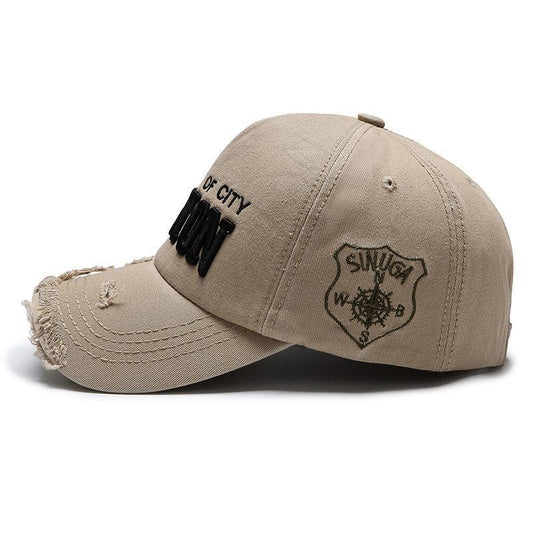 Women's Fashion Embroidered Ripped Cool Baseball Hat Apparel/Hat CJ Hat Ship From China CJ https://www.cyberehub.com