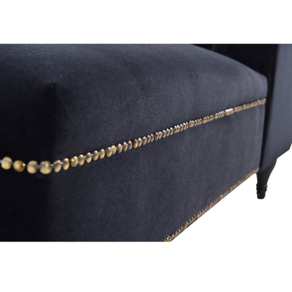[New+Video] 58''Velvet Chaise Lounge,Button Tufted Right Arm Facing Lounge Chair with Nailhead Trim & Solid Wood Legs for Living Room or Office,Sleeper Lounge Sofa (New style of WF284880AAB) Giga GNJ Home Home & Garden Sofa Walmart Giga https://www.cyberehub.com