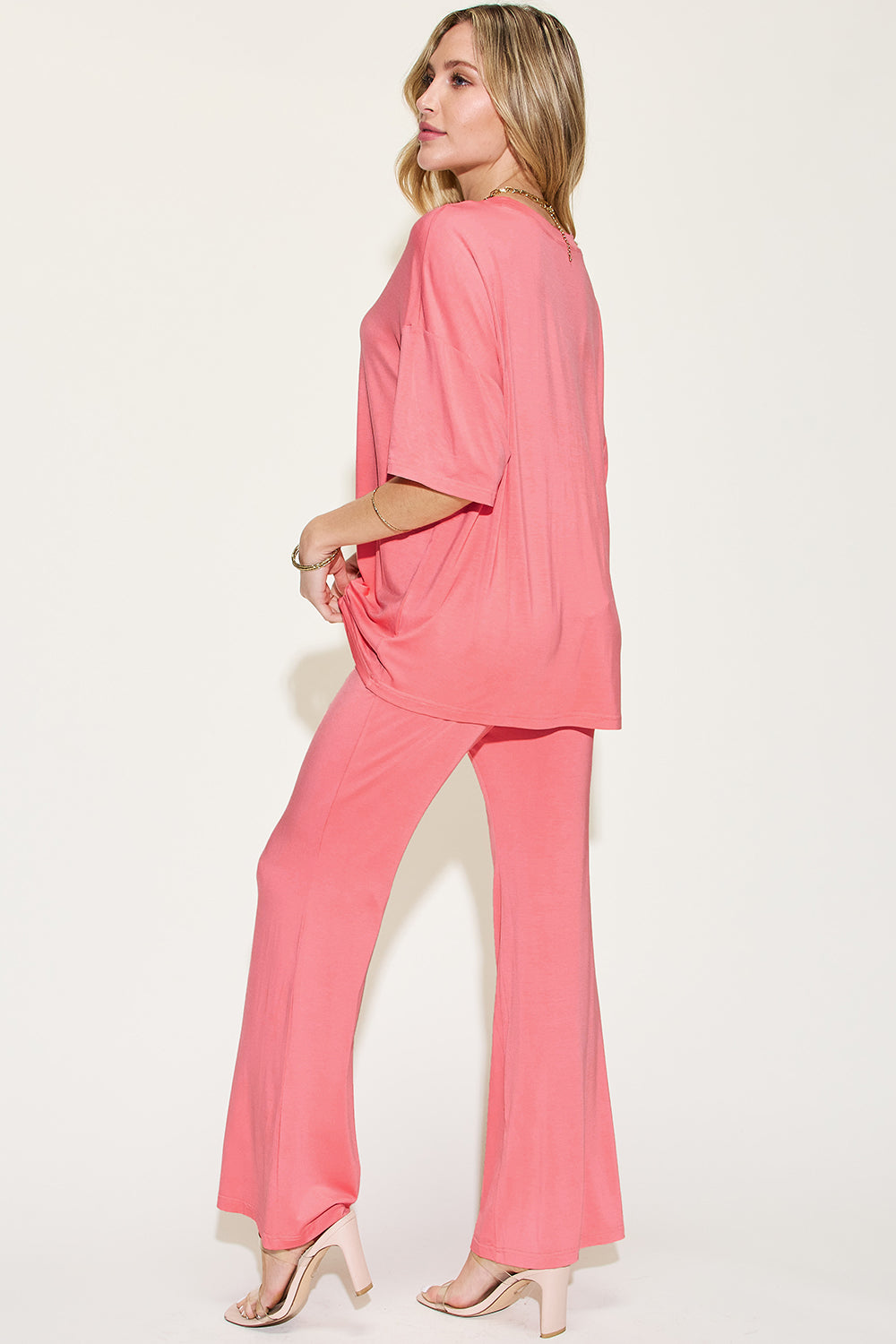 Basic Bae Full Size Bamboo Drop Shoulder T-Shirt and Flare Pants Set Apparel/Tops Basic Bae Ship from USA TikTok Tops Trendsi USPS Walmart Walmart Apparel Trendsi https://www.cyberehub.com