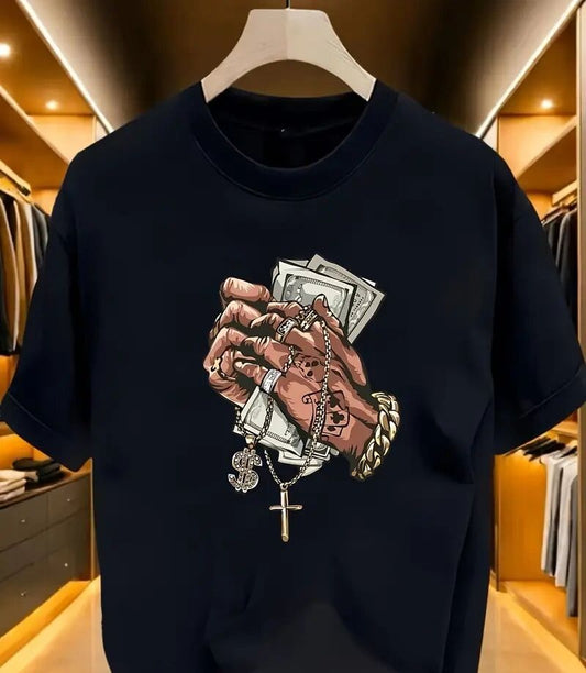 Men's Printed Short-sleeved T-shirt Apparel/Shirt/Graphic Shirt SNULLO https://www.cyberehub.com