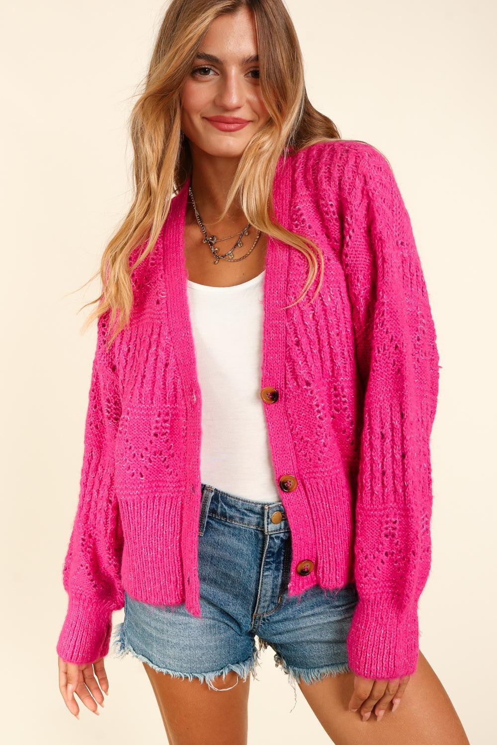 Haptics Full Size Button Down Crop Long Sleeve Cardigan Shirt Apparel Clothing Tops Haptics Ship from USA Shirts USA Women Trendsi https://www.cyberehub.com