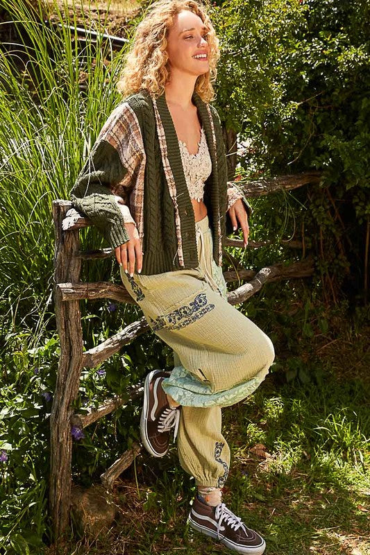 POL Cable-Knit Plaid V-Neck Button Up Cardigan Apparel Apparel POL Ship from USA TikTok Trendsi Trendsi https://www.cyberehub.com