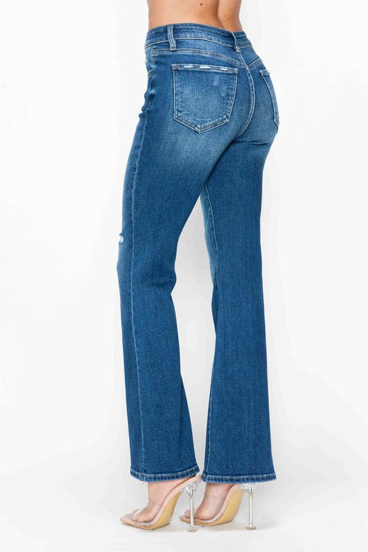 bytos Full Size High Rise Bootcut Jeans with Pockets Apparel Apparel bytos Ship from USA TikTok Trendsi Trendsi https://www.cyberehub.com