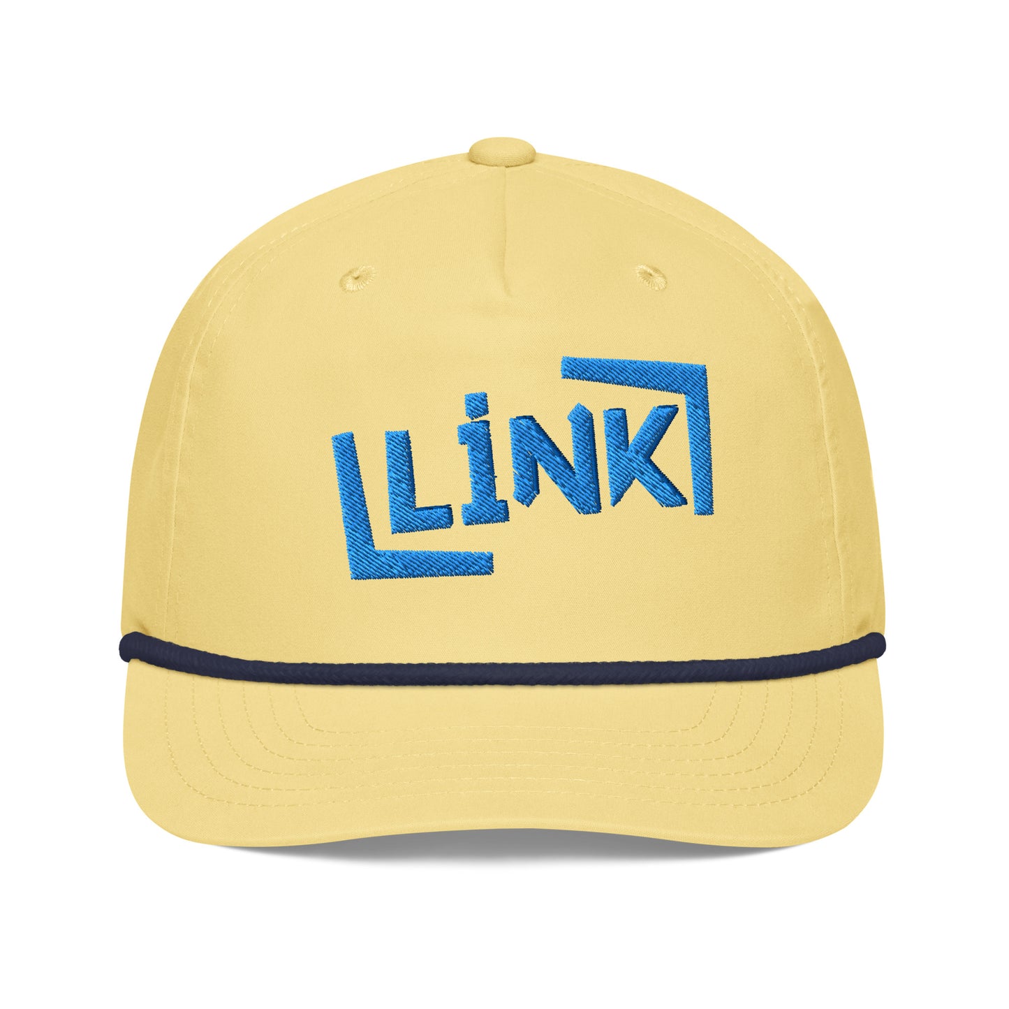 Link - Golf Rope Cap - Printed - Embroidery Yellow Navy POD Beanie Featured Hat Link Pod Printful EHub Direct Printful https://www.cyberehub.com