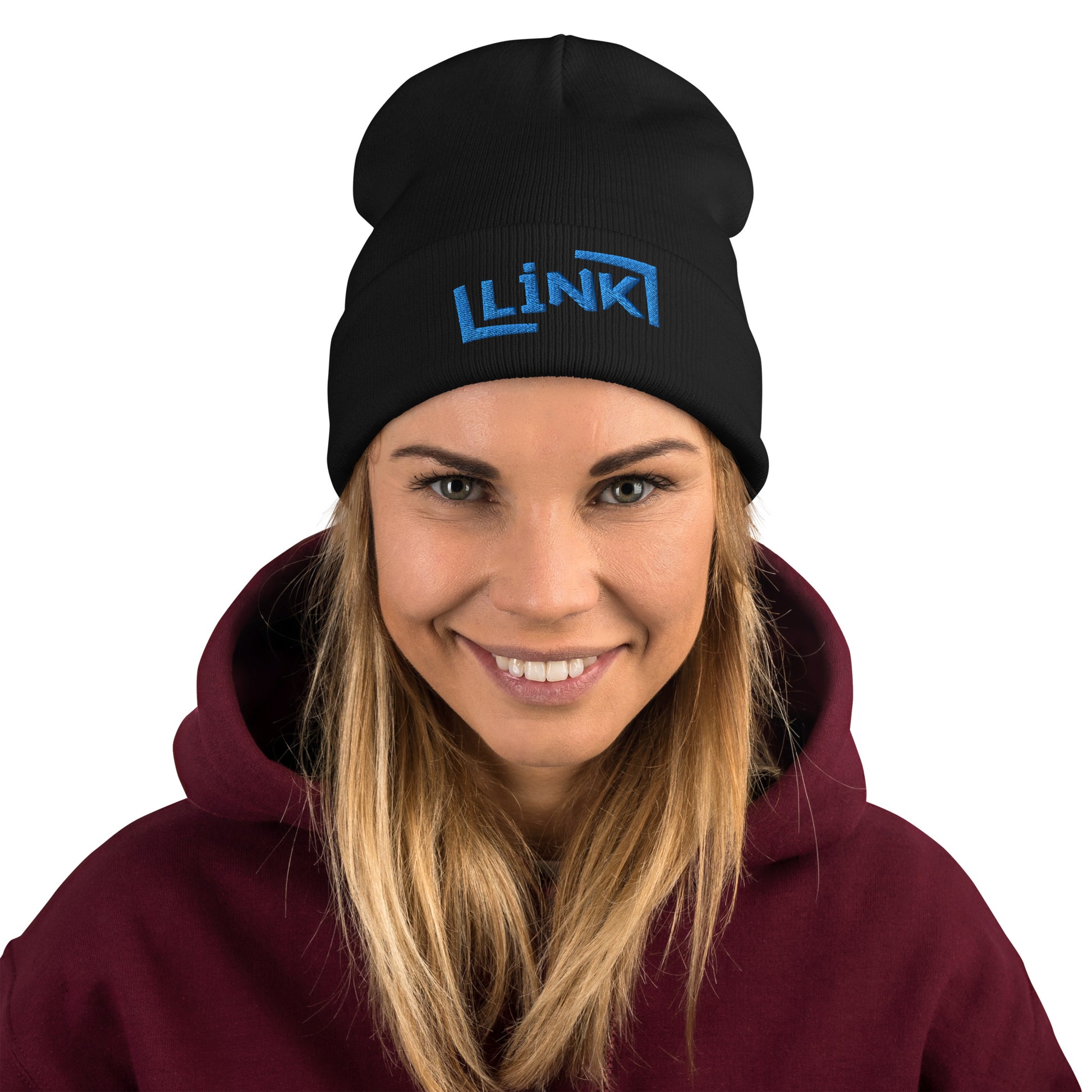 Link - Embroidered Beanie - Printed, Embroidery POD Beanie Featured Hat Link Pod Printful EHub Direct Printful https://www.cyberehub.com