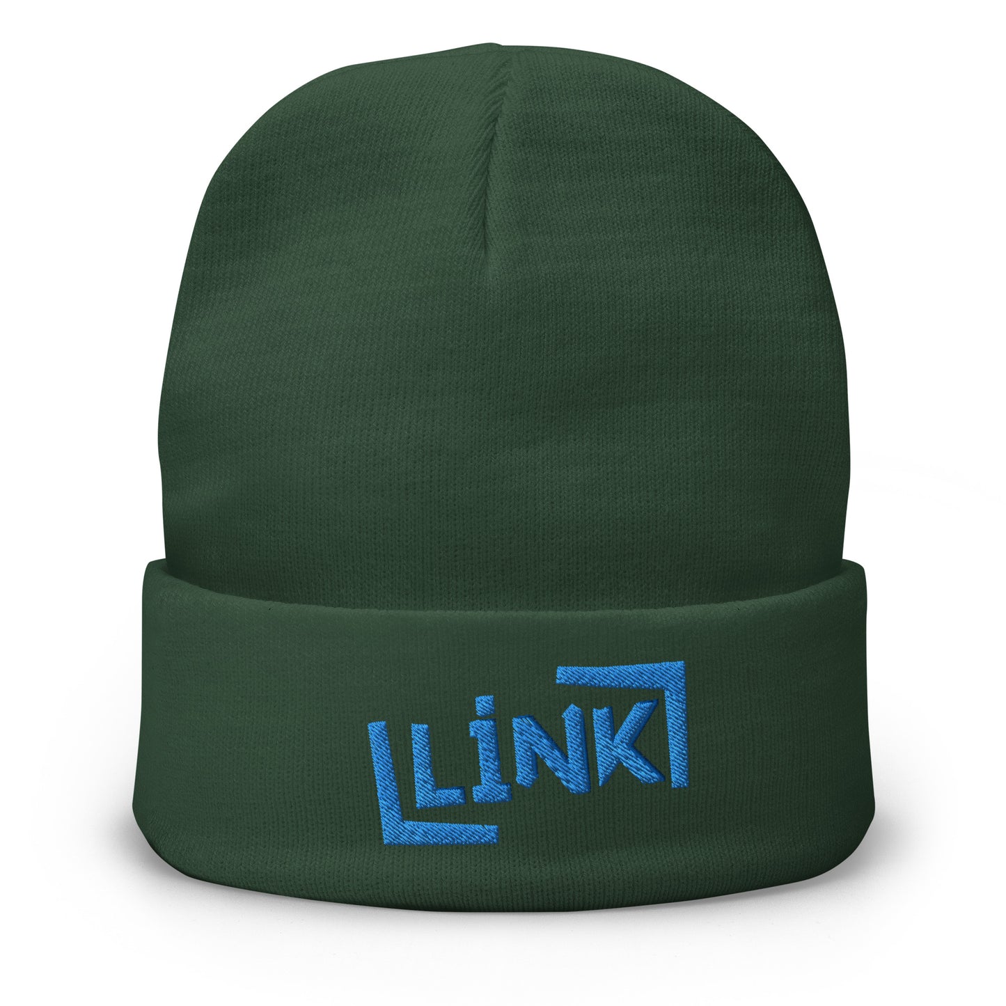 Link - Embroidered Beanie - Printed, Embroidery Dark green POD Beanie Featured Hat Link Pod Printful EHub Direct Printful https://www.cyberehub.com
