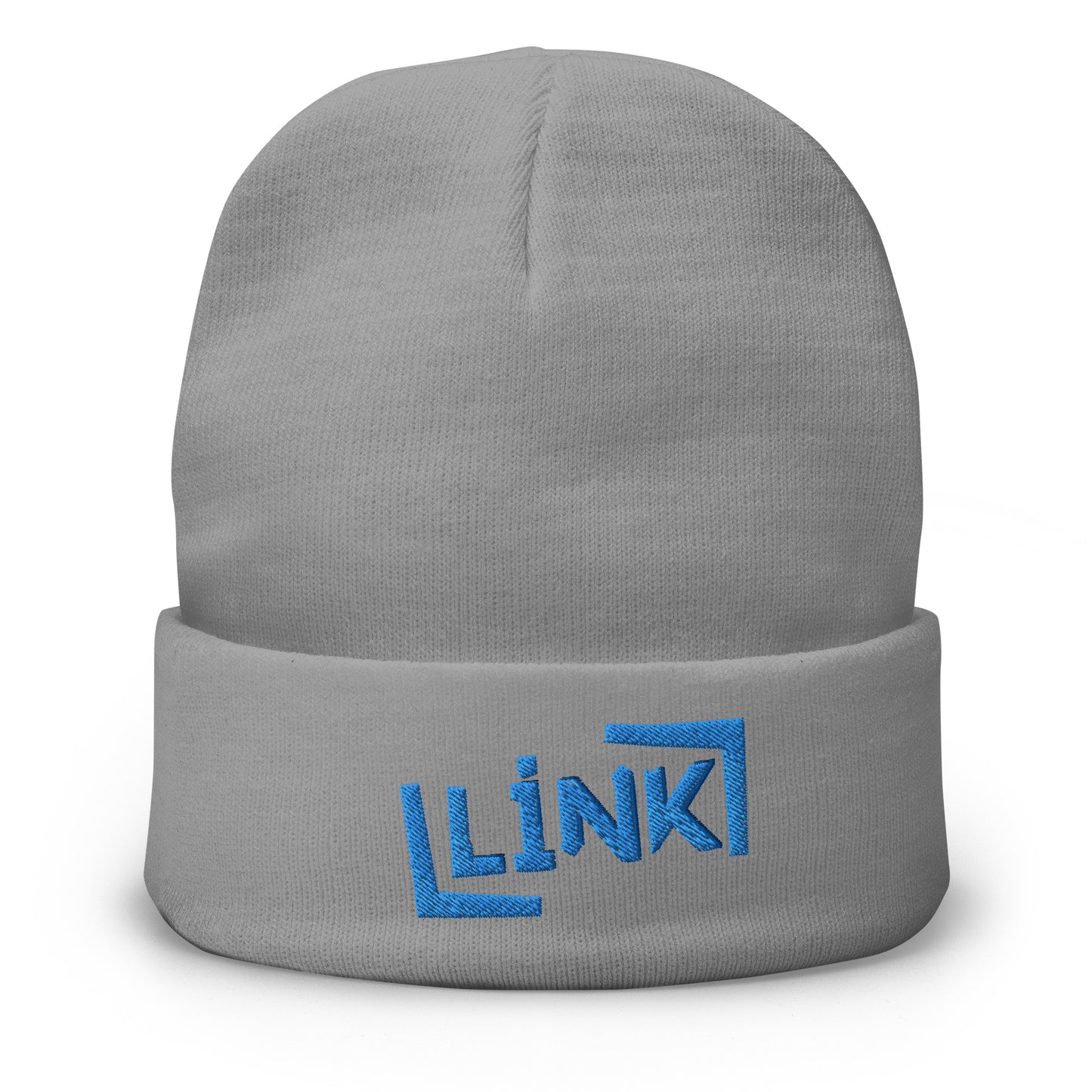 Link - Embroidered Beanie - Printed, Embroidery Gray POD Beanie Featured Hat Link Pod Printful EHub Direct Printful https://www.cyberehub.com