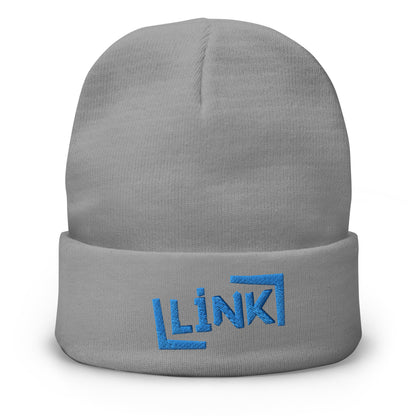 Link - Embroidered Beanie - Printed, Embroidery Gray POD Beanie Featured Hat Link Pod Printful EHub Direct Printful https://www.cyberehub.com