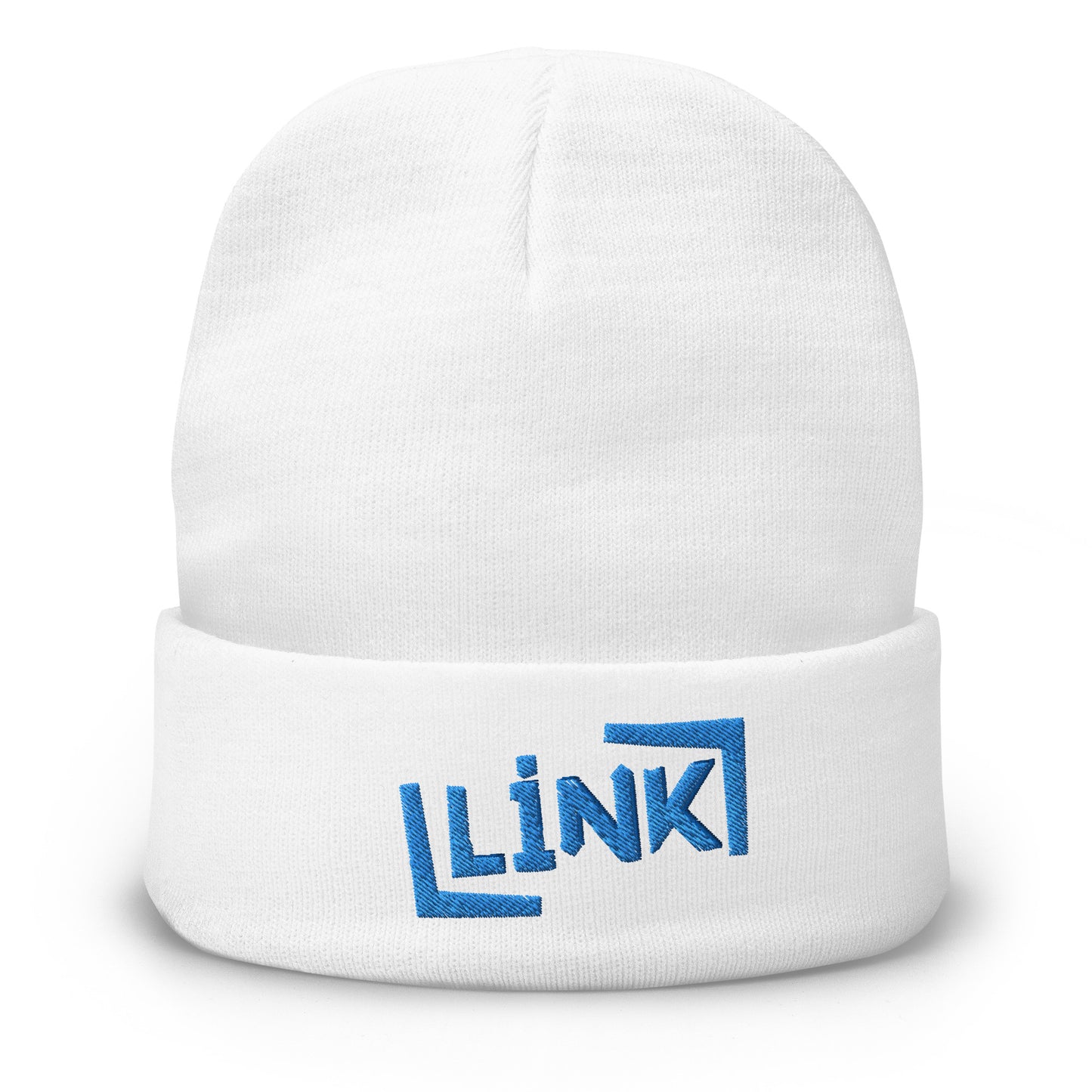 Link - Embroidered Beanie - Printed, Embroidery White POD Beanie Featured Hat Link Pod Printful EHub Direct Printful https://www.cyberehub.com