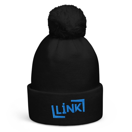 Link - Pom Pom Beanie - Printed, Embroidery Black POD Beanie Featured Hat Link Pod Printful EHub Direct Printful https://www.cyberehub.com