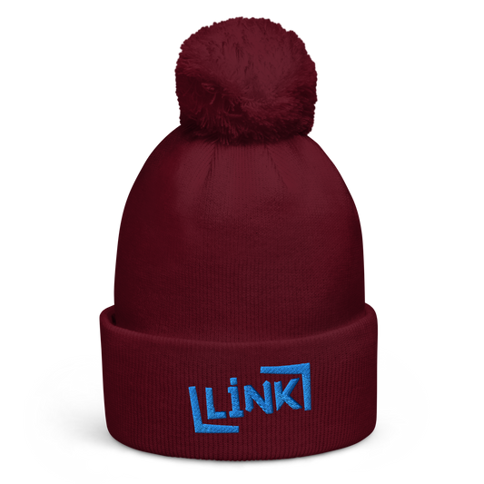 Link - Pom Pom Beanie - Printed, Embroidery Burgundy POD Beanie Featured Hat Link Pod Printful EHub Direct Printful https://www.cyberehub.com