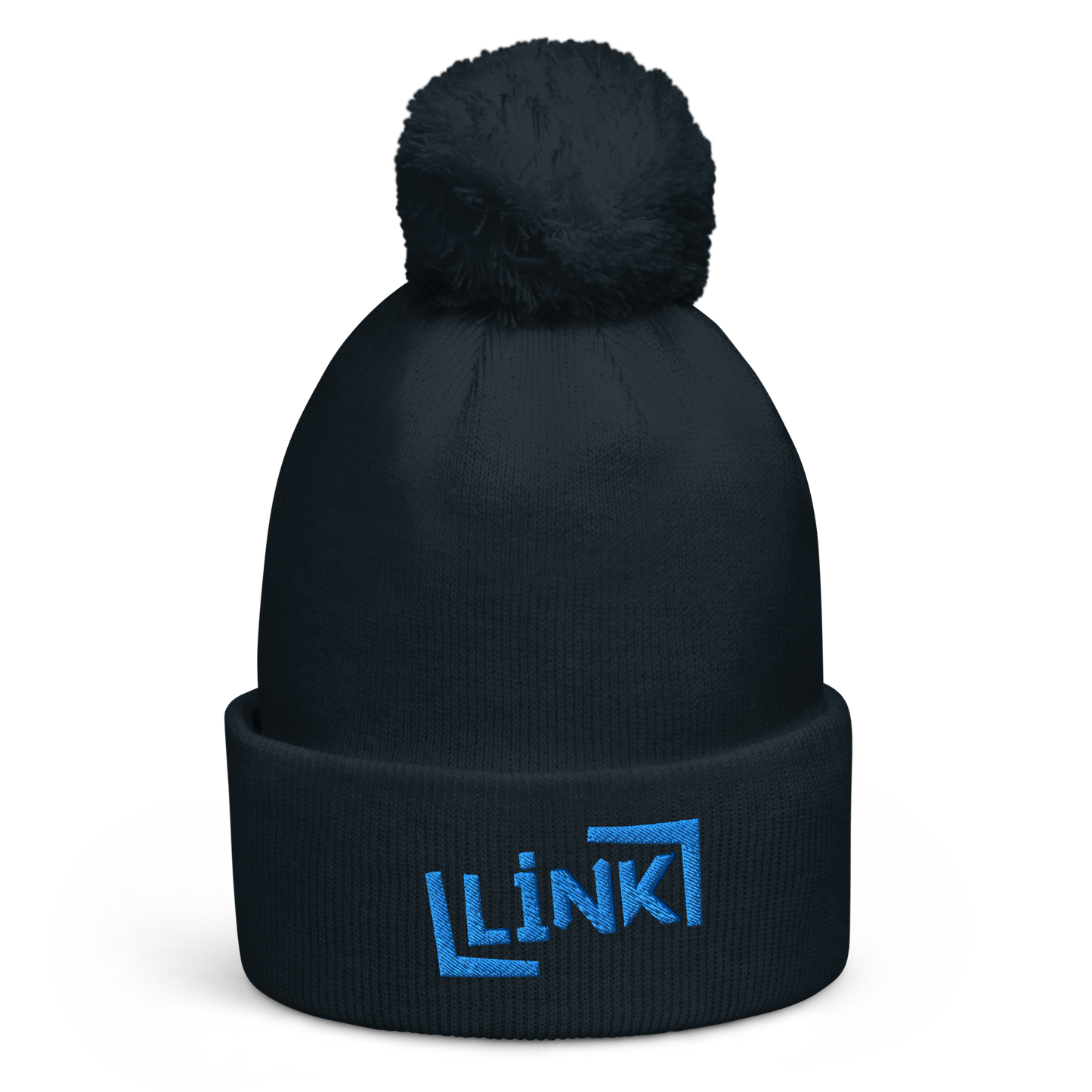 Link - Pom Pom Beanie - Printed, Embroidery French Navy POD Beanie Featured Hat Link Pod Printful EHub Direct Printful https://www.cyberehub.com