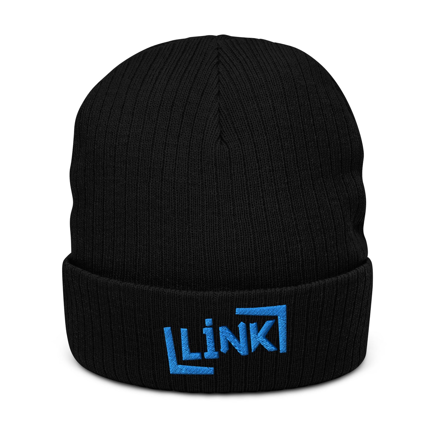 Link - Ribbed Knit Beanie - Printed, Embroidery Black POD Beanie Featured Hat Link Pod Printful EHub Direct Printful https://www.cyberehub.com