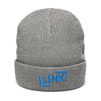 Link - Ribbed Knit Beanie - Printed, Embroidery Light Grey Melange POD Beanie Featured Hat Link Pod Printful EHub Direct Printful https://www.cyberehub.com