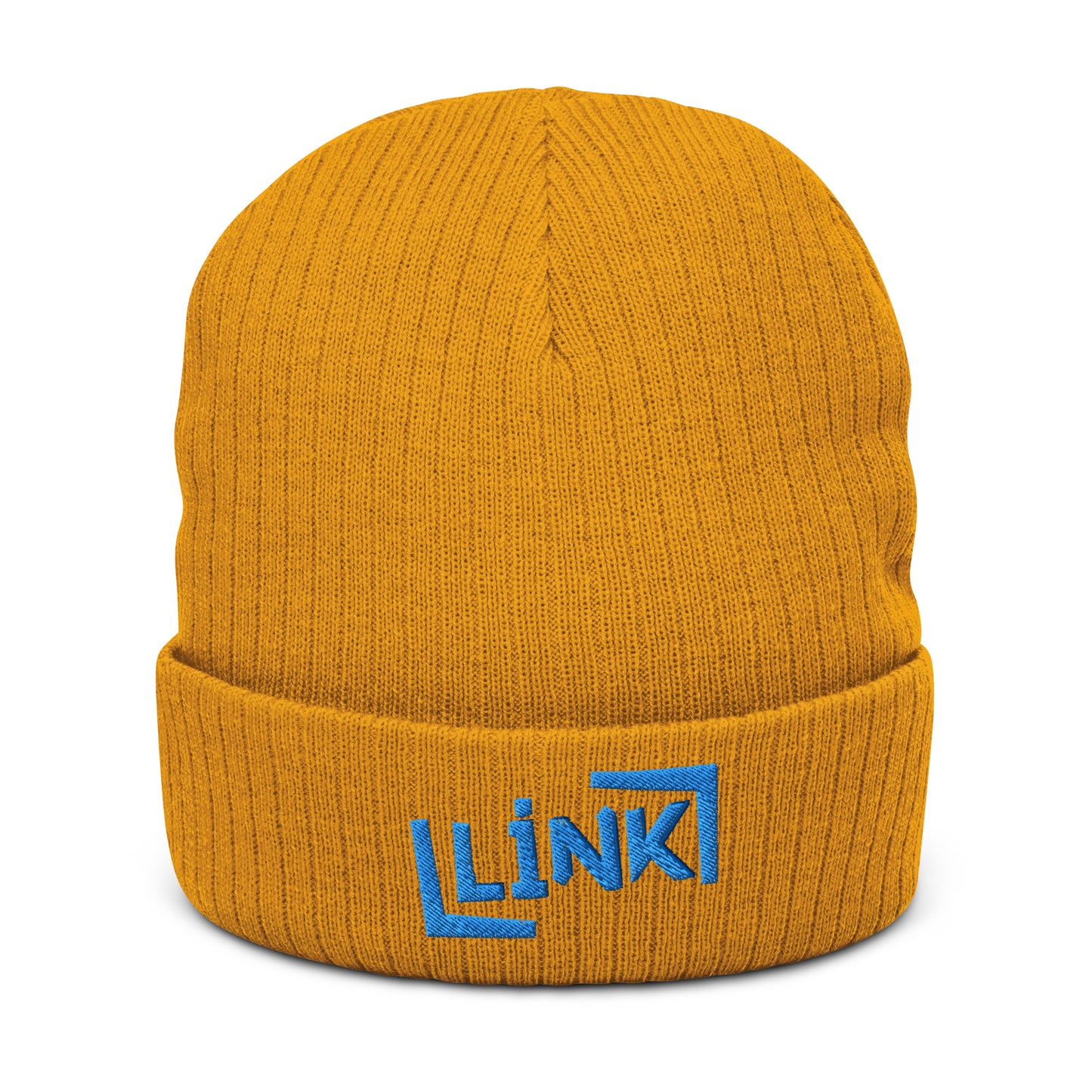 Link - Ribbed Knit Beanie - Printed, Embroidery Mustard POD Beanie Featured Hat Link Pod Printful EHub Direct Printful https://www.cyberehub.com