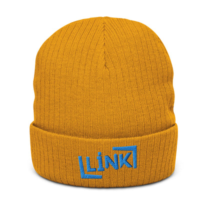 Link - Ribbed Knit Beanie - Printed, Embroidery Mustard POD Beanie Featured Hat Link Pod Printful EHub Direct Printful https://www.cyberehub.com