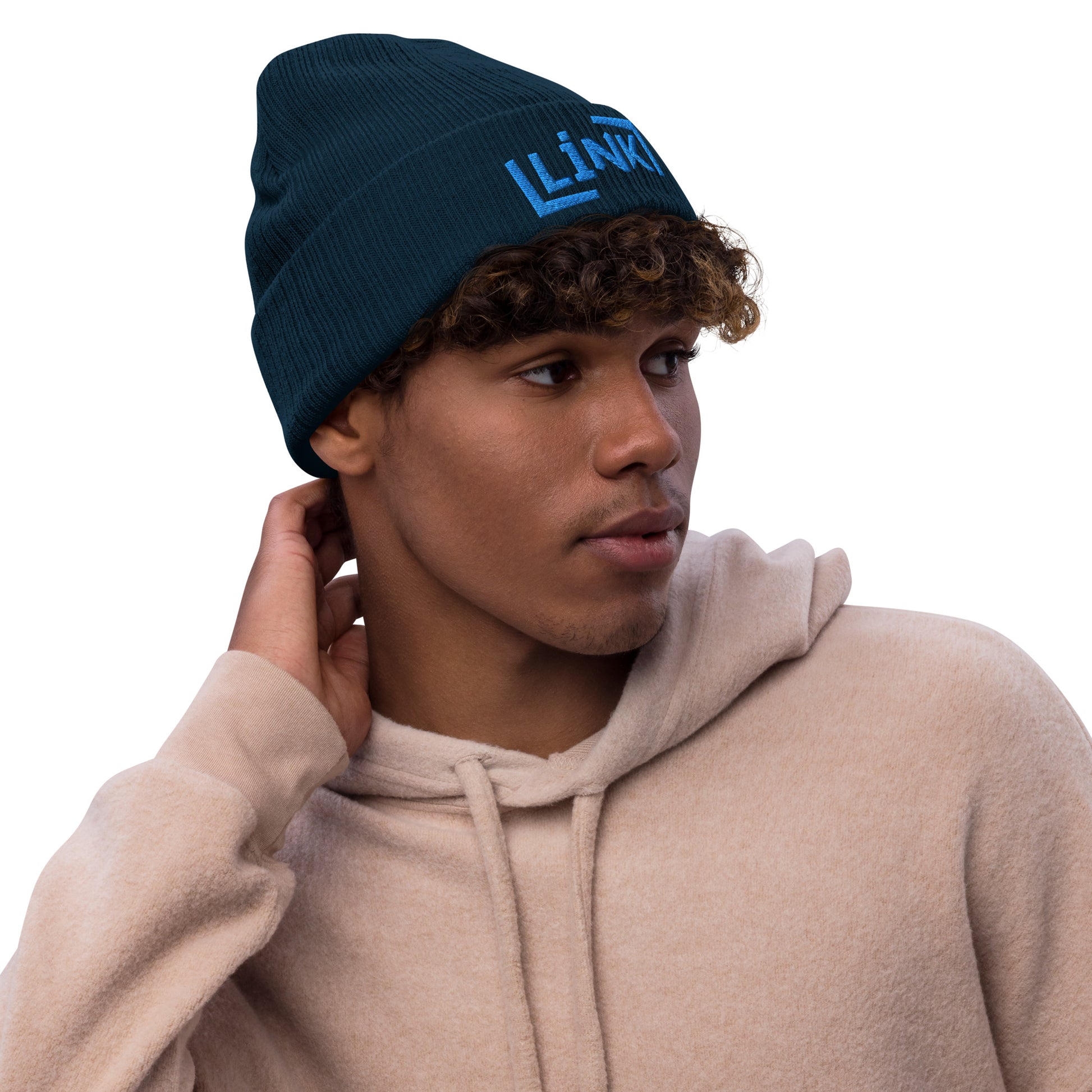 Link - Ribbed Knit Beanie - Printed, Embroidery POD Beanie Featured Hat Link Pod Printful EHub Direct Printful https://www.cyberehub.com