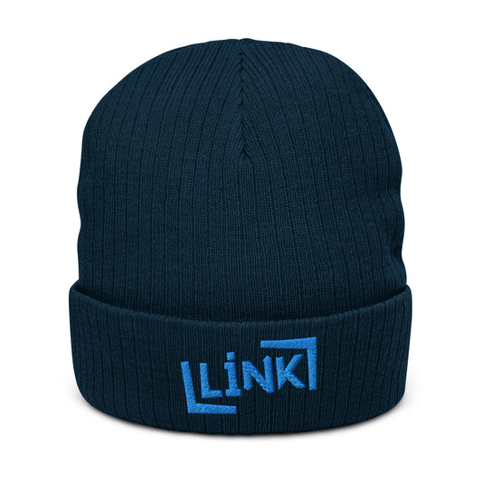 Link - Ribbed Knit Beanie - Printed, Embroidery Navy POD Beanie Featured Hat Link Pod Printful EHub Direct Printful https://www.cyberehub.com