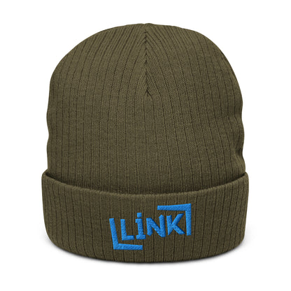 Link - Ribbed Knit Beanie - Printed, Embroidery Olive POD Beanie Featured Hat Link Pod Printful EHub Direct Printful https://www.cyberehub.com
