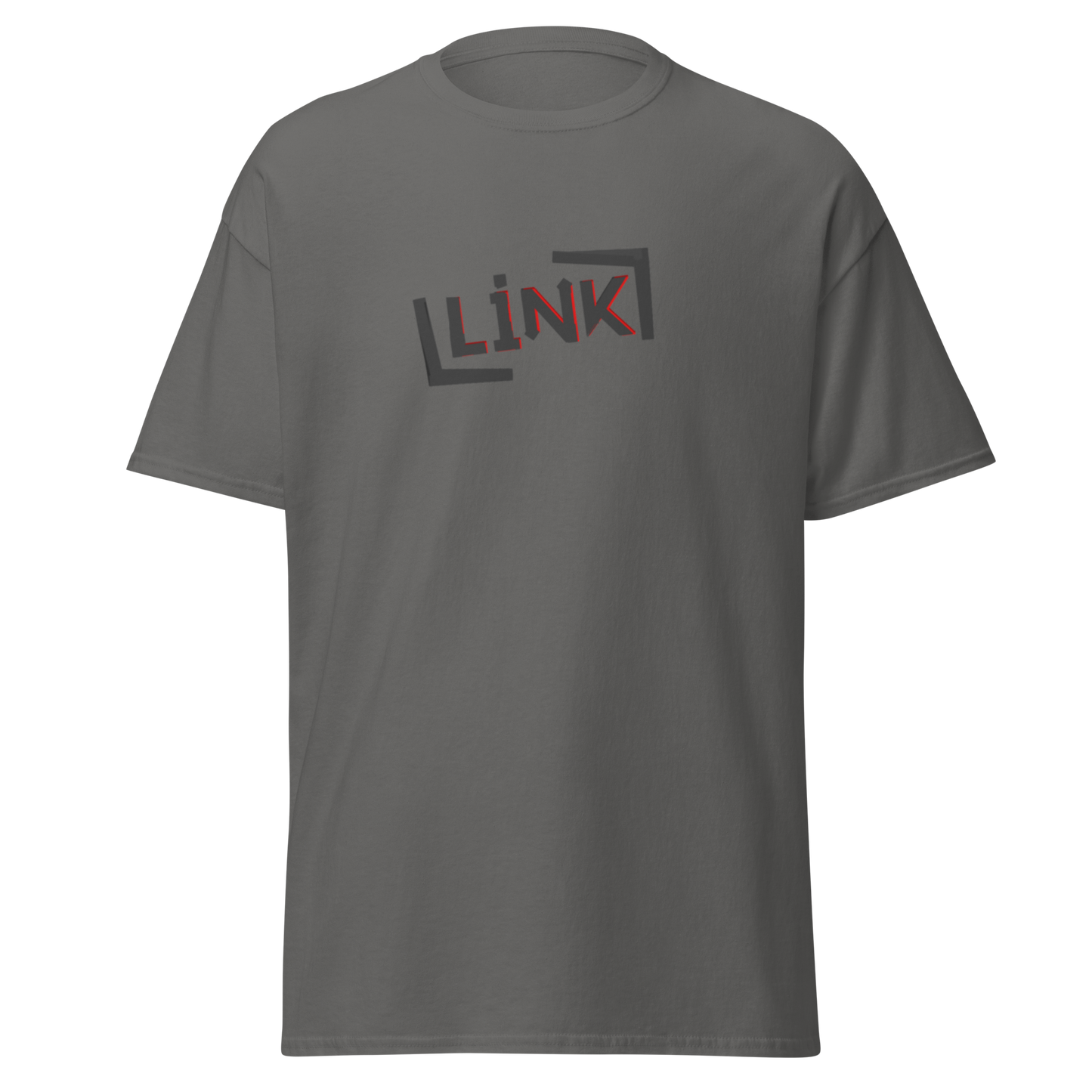 LINK Classic T-Shirt - Printed, Embroidery Charcoal Featured LINK POD T-Shirt EHub Direct Printful https://www.cyberehub.com