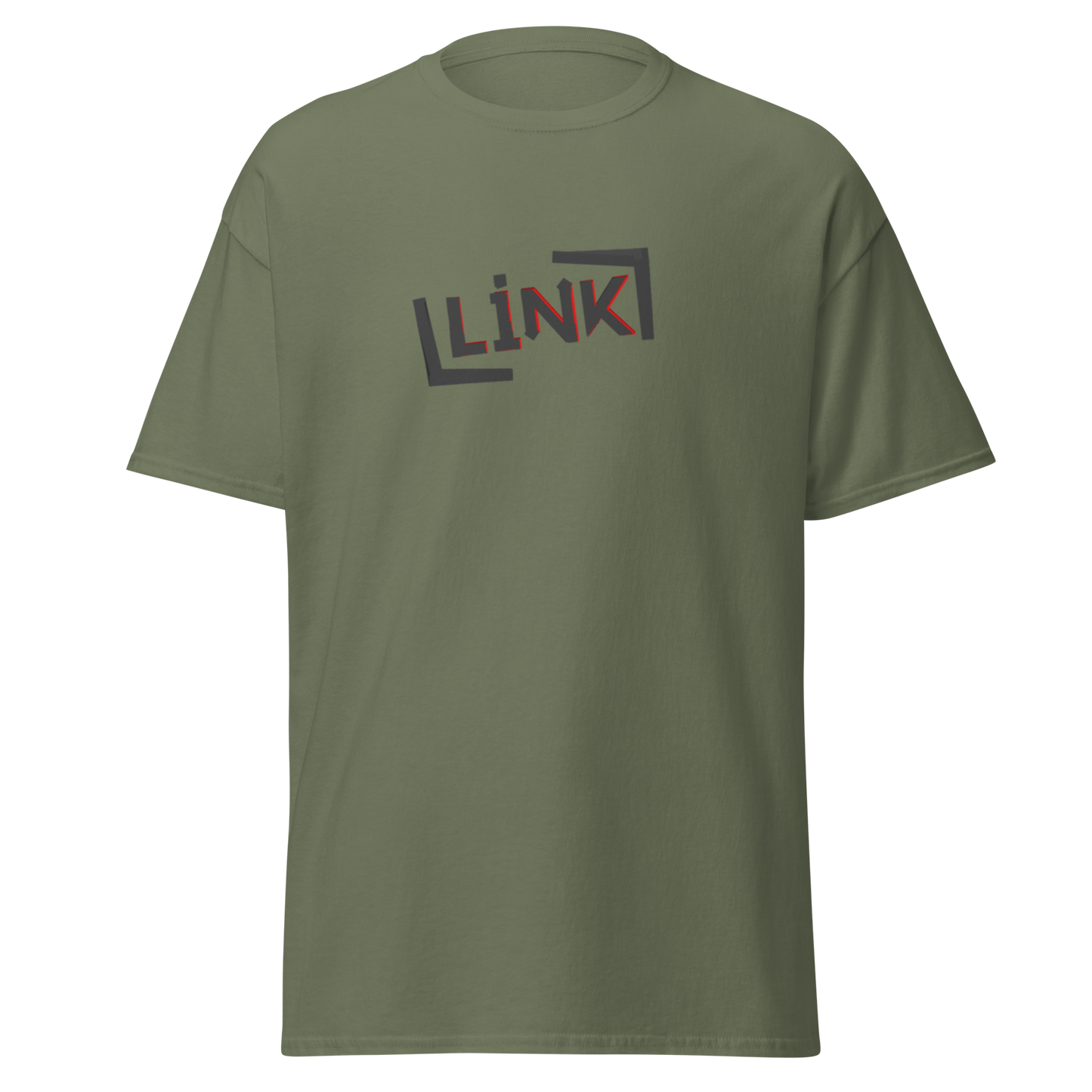 LINK Classic T-Shirt - Printed, Embroidery Military Green Featured LINK POD T-Shirt EHub Direct Printful https://www.cyberehub.com